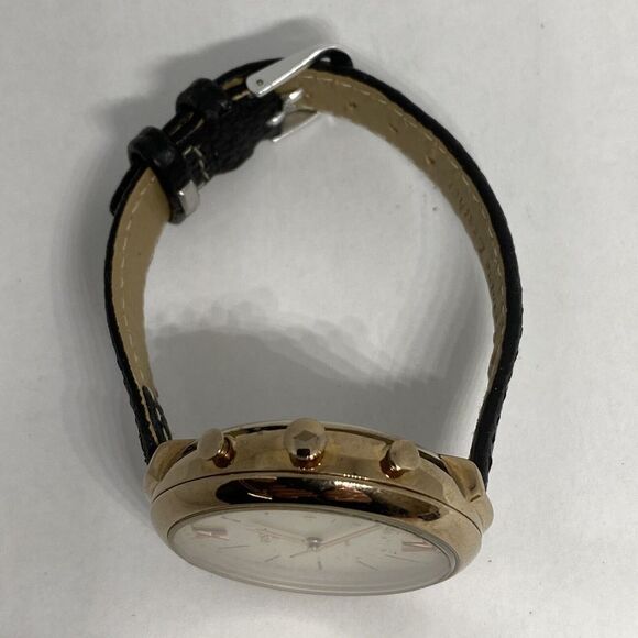 Fossil Hybrid FTW5023 Womens Black Leather Analog Dial Genuine Smart Watch CM625 - Picture 8 of 12